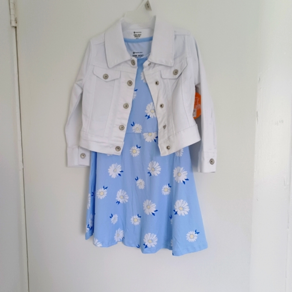 Denim Jacket Dress Set